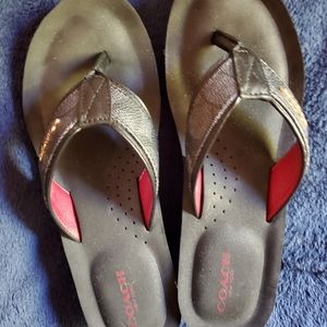 COACH WEDGE SANDALS SZ 6
